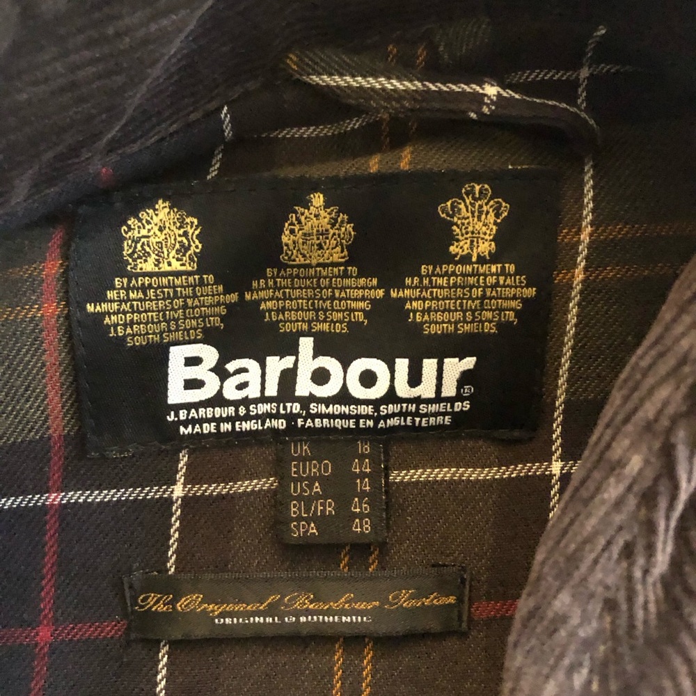 Barbour Chocolate Double-Breasted Coat - Picture 5 of 5